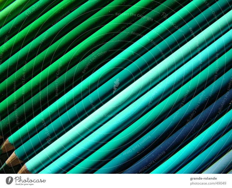 green is beautiful Green Pen Art Selection Palett Diagonal Colour selection Artist Draw Painting (action, work) drawing