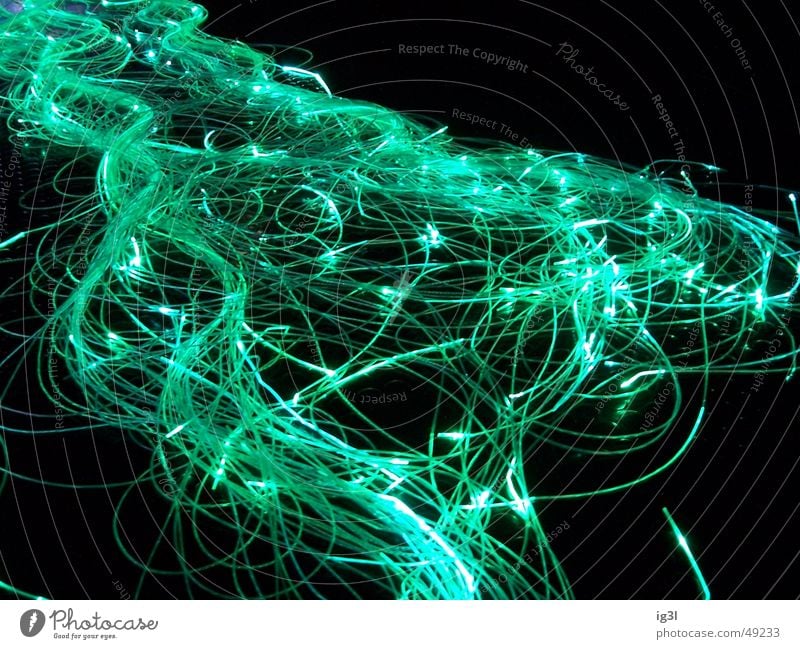 red Light Glow Long exposure Blur Green Waves Chaos Muddled Bundle Electricity Dark Neon light Whorl Crazy Direction Visual spectacle Impression
