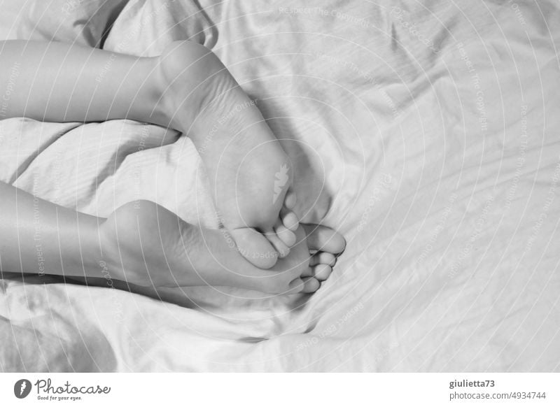 Crime Scene | Bed | Whose are these bare women's feet? Sheet soles Feet Foot fetish sexy Naked Naked flesh naked feet Woman Barefoot Toes Feminine Relaxation