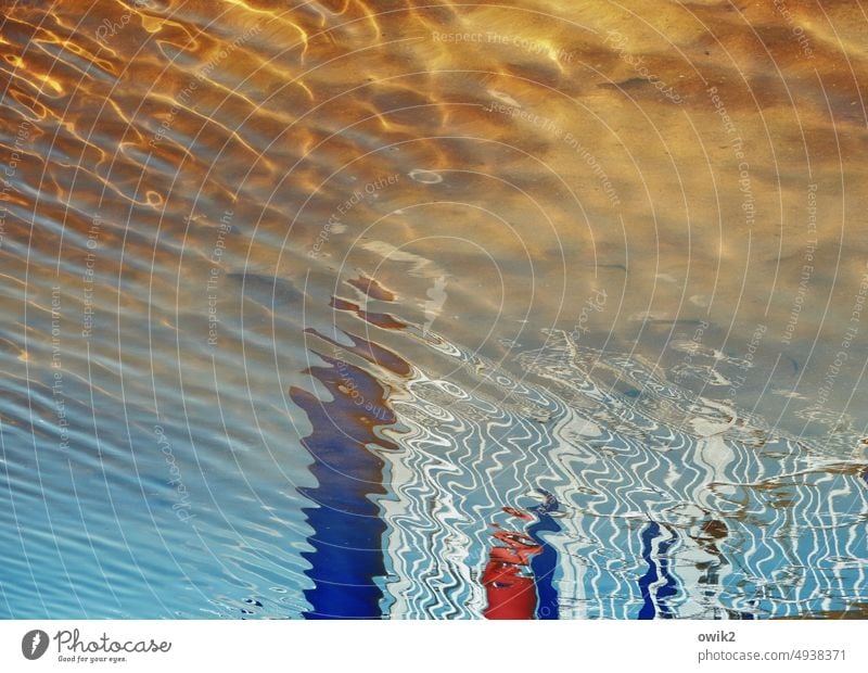 Call history Water Movement Surface of water Abstract Reflection Experimental Nature Water reflection Pattern lines puzzling Unclear Bizarre Close-up