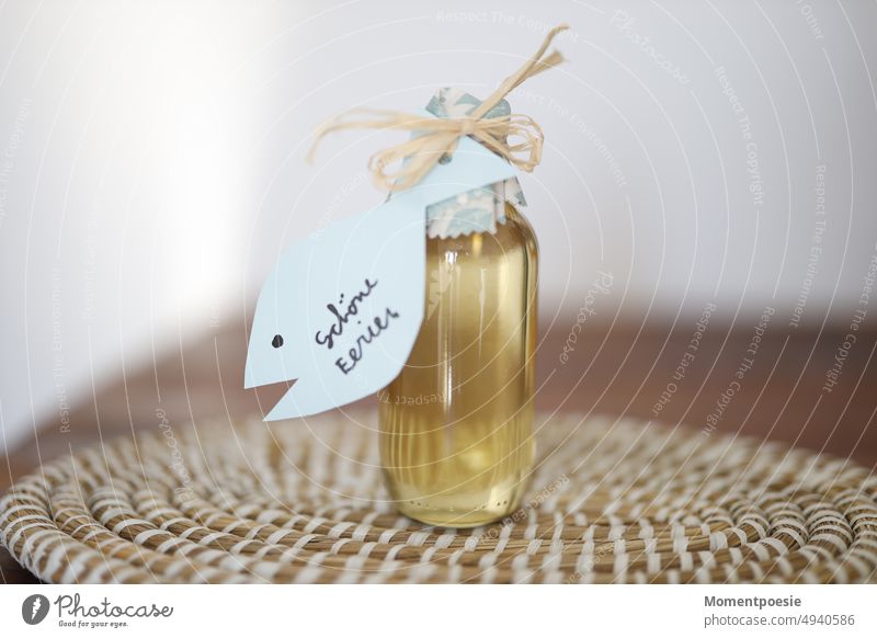 Gift _ bottle with message "Happy vacations Bottle Gift wrapping Colour photo Packaging Birthday holidays Holiday Season Summer vacation Summery Free