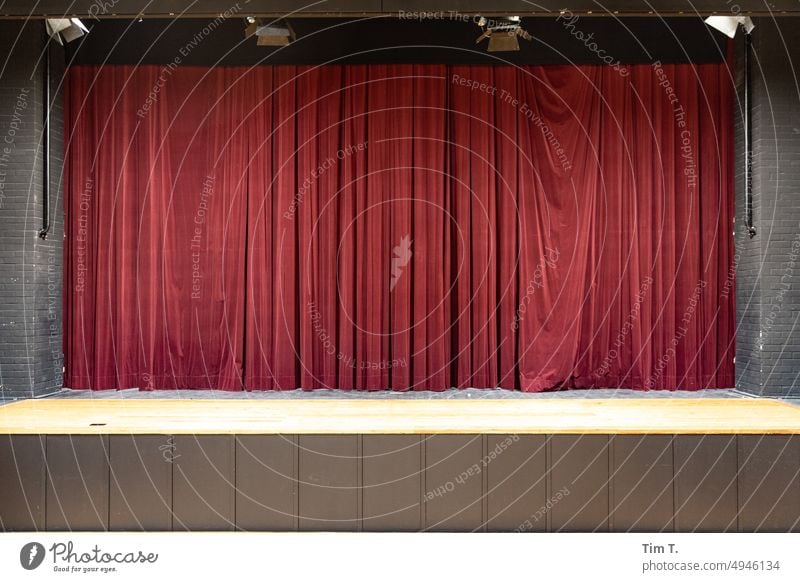 theatre curtain Theatre Stage stage Red Music Concert Shows Light String Drape Floodlight Closed Curtain closed Event Interior shot Berlin