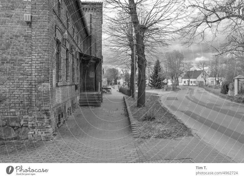 a village in Brandenburg in winter called Golzow Winter Village b/w golzow Black & white photo Day Exterior shot B/W Deserted B&W Architecture Calm Loneliness