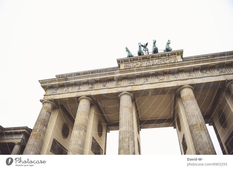 Brandenburg Gate in Berlin Capital city Monument Germany Landmark Tourist Attraction Manmade structures Tourism Pariser Platz Historic