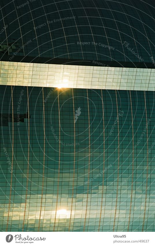 suntrack Facade Reflection Glas facade High-rise Window Bangkok Swimming pool Glass Sun Water Architecture