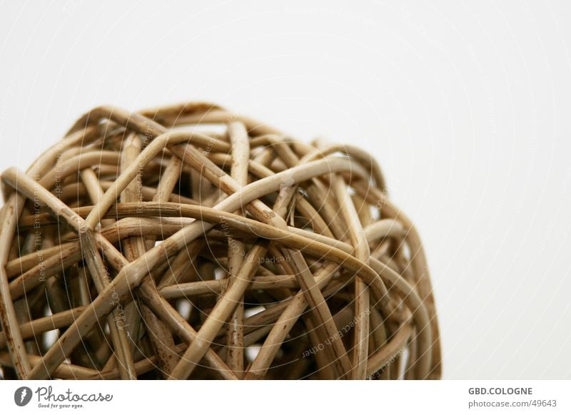 Caught in the net... Wicker mesh Beige Round Reticular Plant Dried Brown Decoration rattan Sphere Close-up Detail ikea