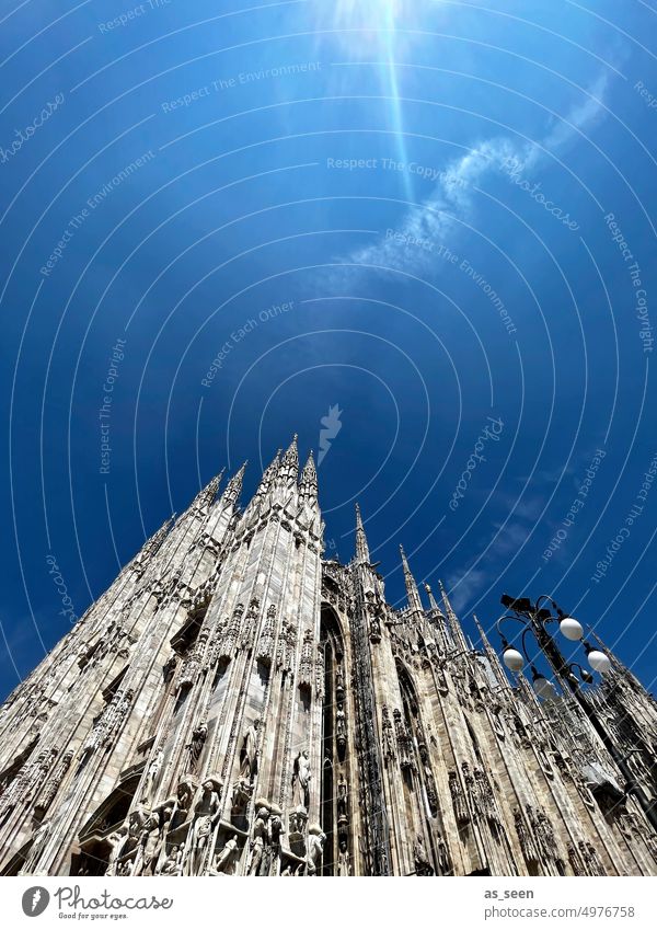 Milan dom Dome Italy Architecture Church Monument Cathedral Building Historic Landmark Old Religion and faith Europe Art Tourism Vacation & Travel Culture