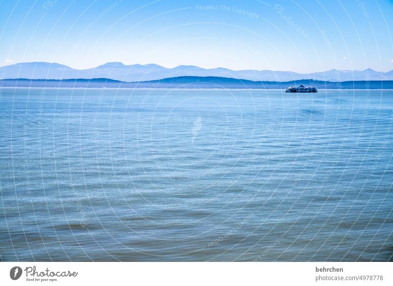 blue farsightedness Vancouver silent tranquillity Mountain Landscape wide Wanderlust Ocean Idyll Sky Longing Waves Exterior shot coast Freedom Tourism