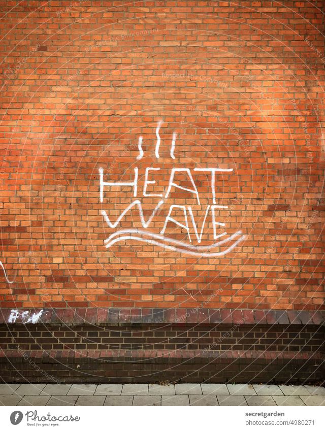 35° heat wave Climate Wall (building) Graffiti ardor Climate change Summer Extreme Extreme event Environment Exterior shot aridity Dry Hot Drought Deserted