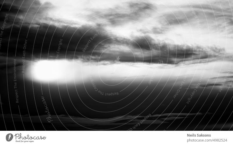 fluffy stormy clouds in black and white, nature background abstract beautiful beauty environment heaven moden sea sky space summer sunset water cloudscape light