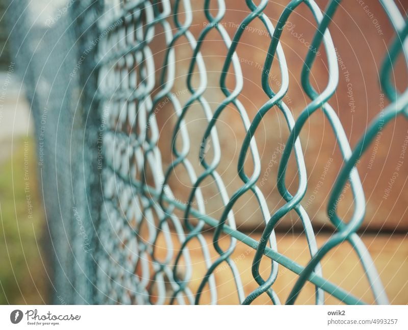 Spank Wire Wire netting fence Fence Barrier Wire fence Protection Border Metal Safety Exterior shot Deserted Colour photo Freedom Detail Firm sure Captured