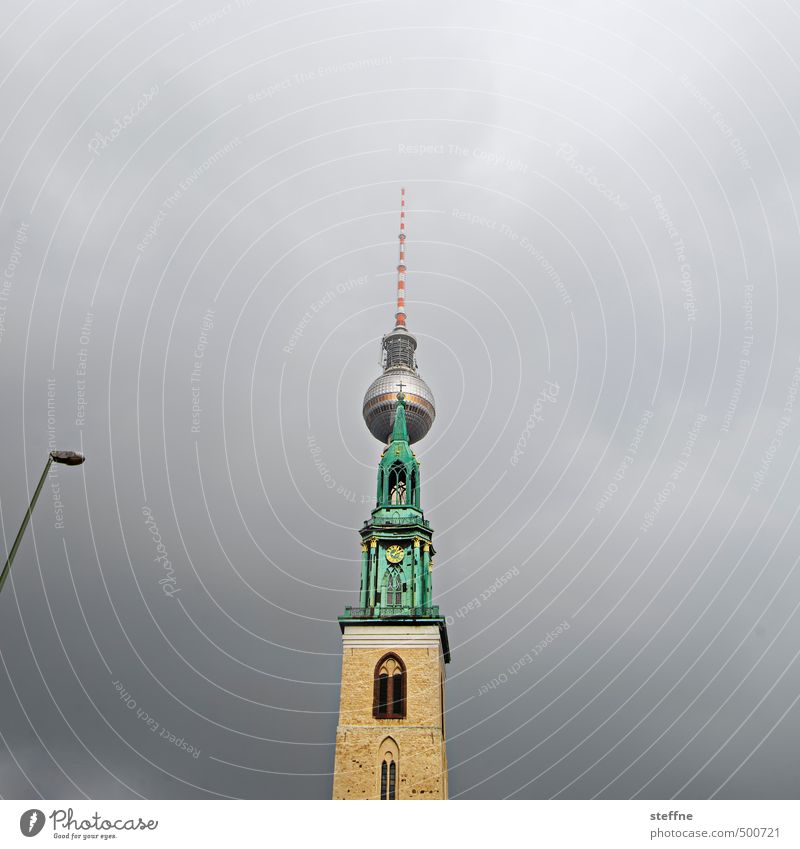 berlin, for zett Berlin Berlin TV Tower Downtown Berlin Capital city Skyline Church Tourist Attraction Landmark Esthetic Church of Our Lady Storm