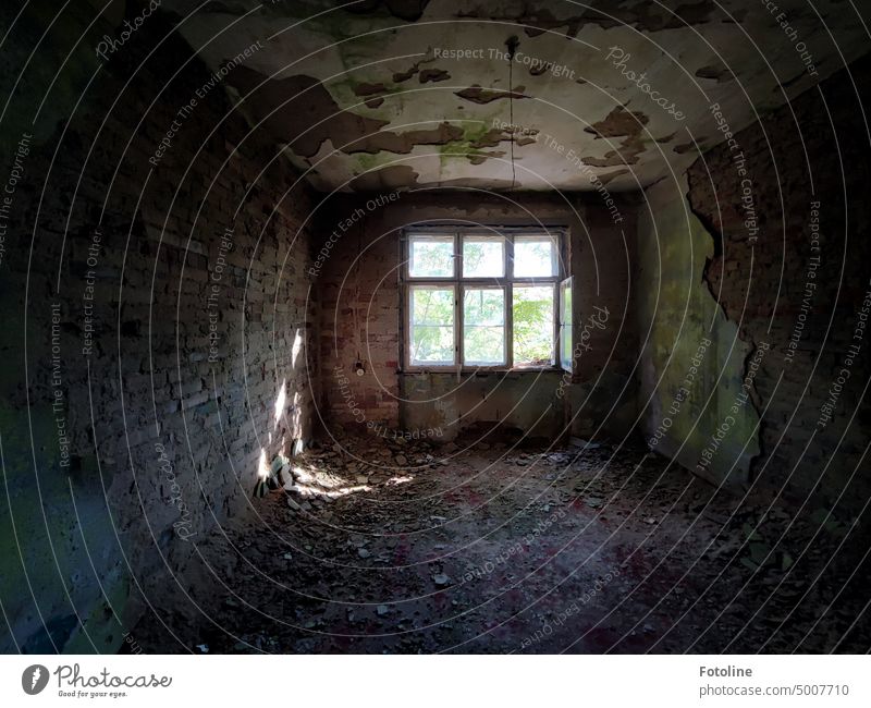 This room in a lost place is in need of a little renovation. The paint is probably off here. lost places Old Decline Transience Broken Derelict Change