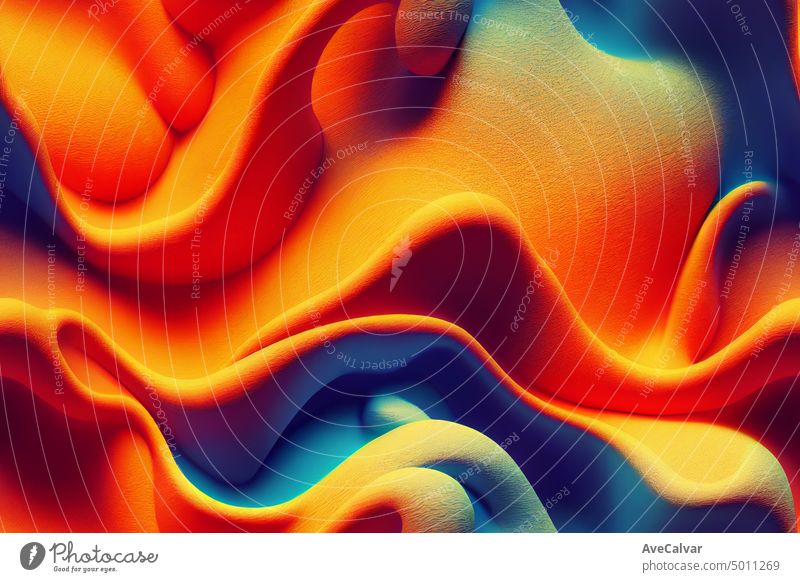 Abstract minimalist organic form and curve colorful stylish 3d background. soft tone wave shape shade shadow geometric abstract blank space colours geometry