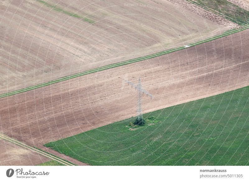 Bird's eye view of fields acre Landscape Manmade landscape Overflight demarcation Bird's-eye view Abstract palatinate southern Palatinate Agriculture
