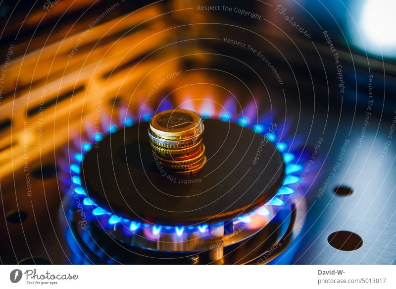 Heat - gas costs money Gas Costs Expensive Energy gas price Energy crisis heating costs Energy industry Save energy inflation Gas stove gas barbecue Flame