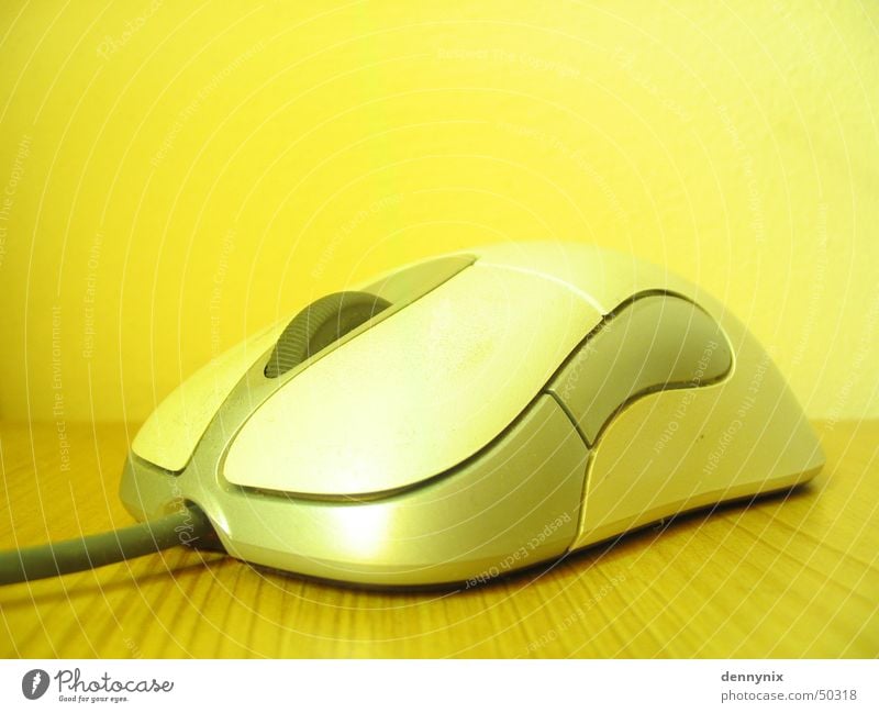 Yellow Mouse optical microsoft intellimouse Computer mouse