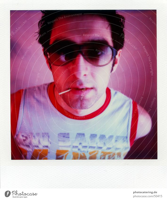 polaroid SX 70 Eyeglasses Match Red Disco Man Cool (slang) Polaroid sx70 sx 70 portait