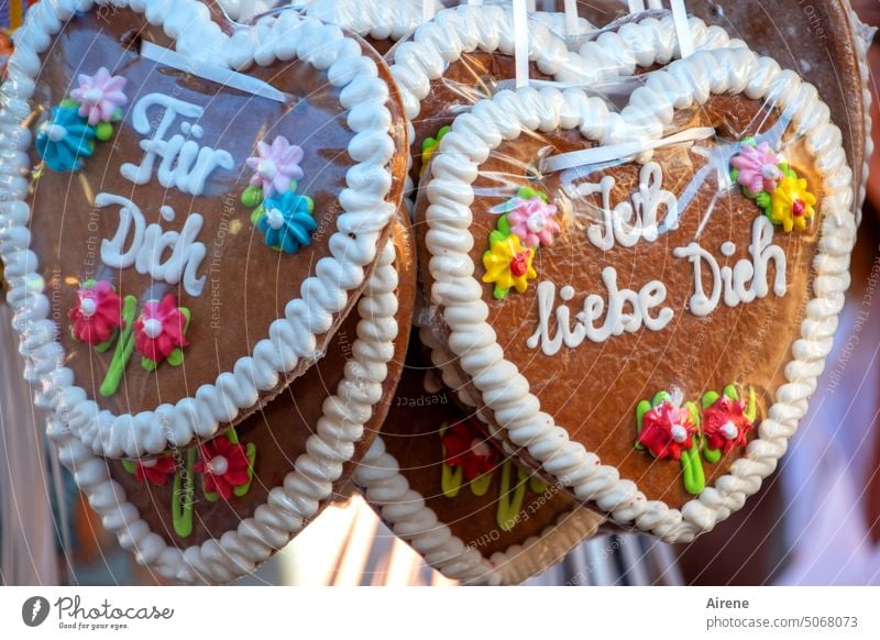 Friendship | and more Heart Oktoberfest Gingerbread heart Fairs & Carnivals Folklore Tradition Kitsch Characters Ornament Delicious Retro cute Romance Sincere