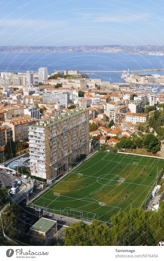Le stade en ville Marseille Foot ball workout Sports Town France urban Mediterranean sea Southern France Field Stadium