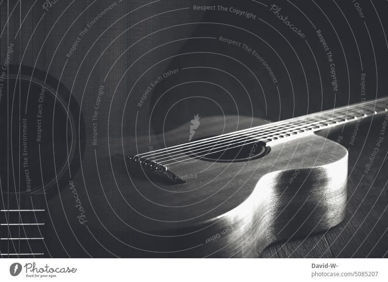 Musical instrument - The guitar Guitar Classical Concert Design Art Photomontage Sound tool