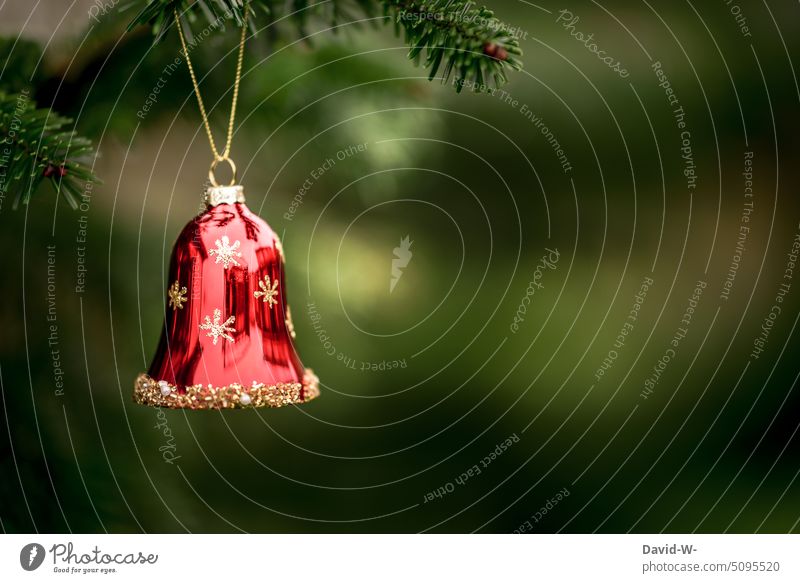 Bells on the Christmas tree little bell Christmas & Advent Feasts & Celebrations Festive Christmassy Christmas decoration Tradition Christmas motif