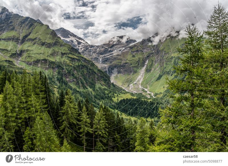 Hiking around the Grossglockner Mountain, Austria's highest Mountain landscape alps forest mountain wilderness scenic european green trees sky scenery
