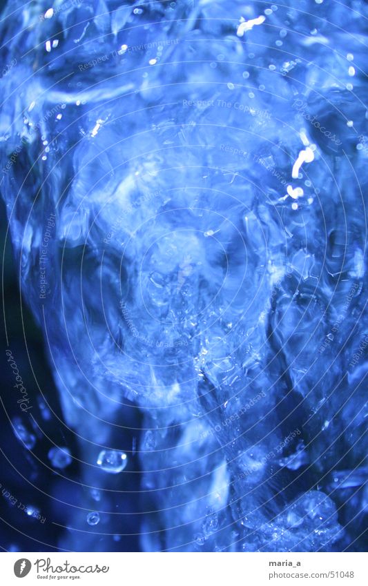 Water Fresh Cold Electricity Dark Source Whirlpool Refrigeration Drinking Pure Force Blue Structures and shapes Bright Contrast Movement lively Clarity