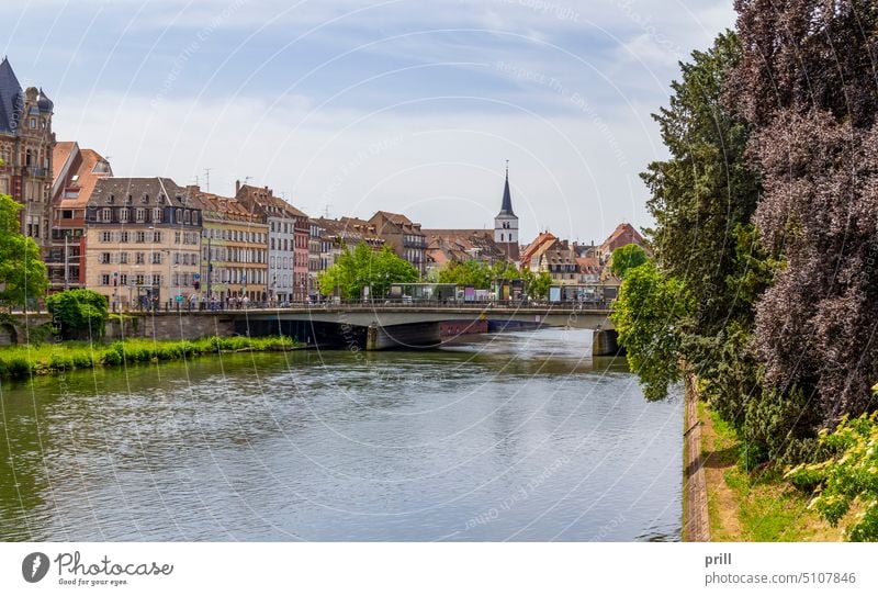 Strasbourg in France strasbourg alsace old town france ill river ill bridge timber-framed timber framing timbered historic culture tradition water riparian