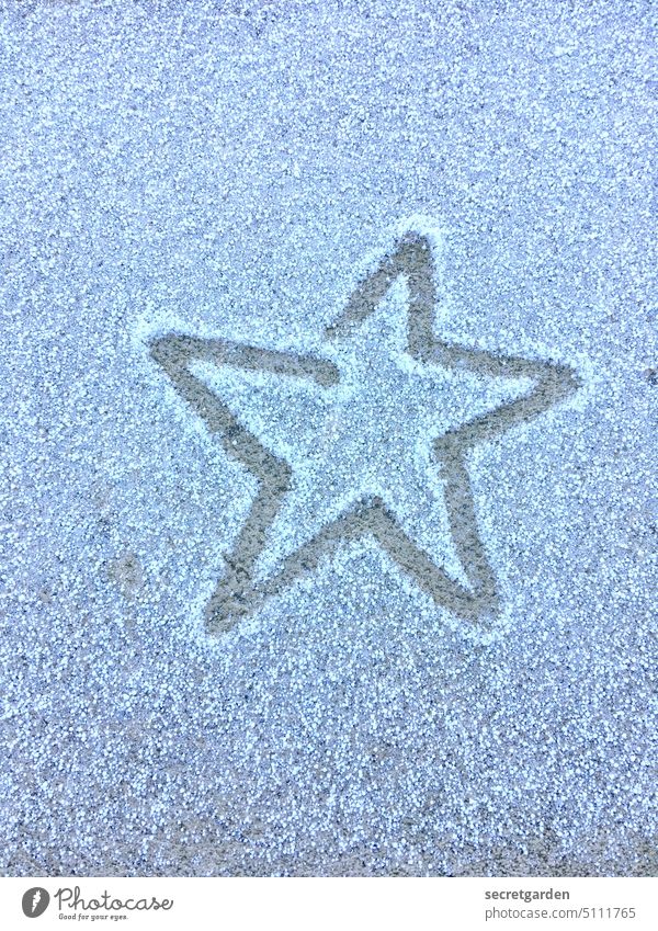 Christmas star Gray Delicate powdery snow chill Frost Christmas mood Feasts & Celebrations Symbols and metaphors Painted Snow layer Festive unostentatious