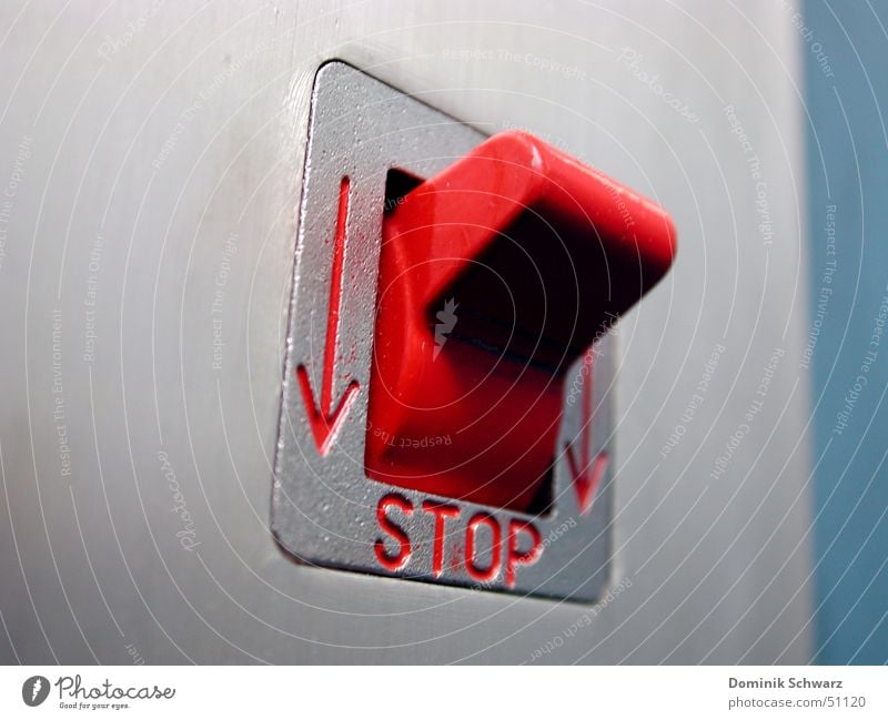 1/0 Switch Buttons Stop Red Lever Elevator Emergency Kill Quit Electricity Emergency shutdown from Arrow toggle switch