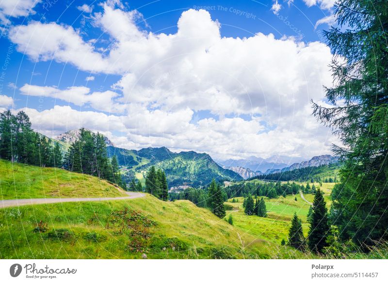 Mountain landscape with green meadows panoramic holidays bavarian farm swiss field snow alpine hills mountains alps germany summit bayern house rolling top