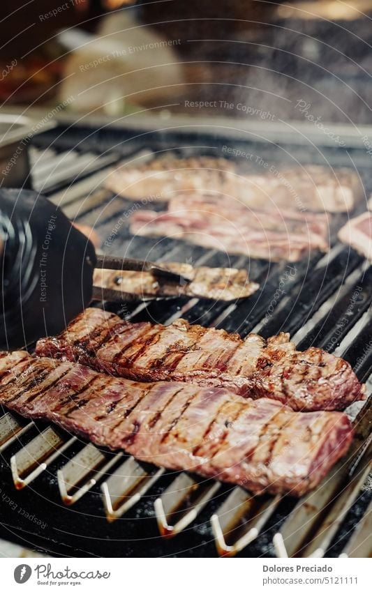 Top quality cuts of beef in an Argentine steakhouse angus barbecue bbq bbq ribs beefsteak black bone butcher chop cook cooking delicious dinner eat fillet food