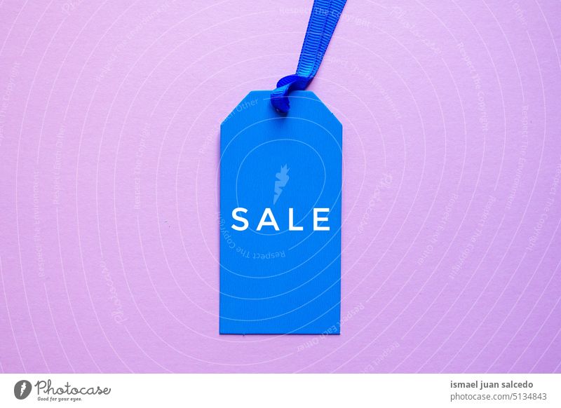 sale on the blue price tag, pink background blue tag blue color mockup blue mockup object market buy icon symbol blank label business shopping black friday