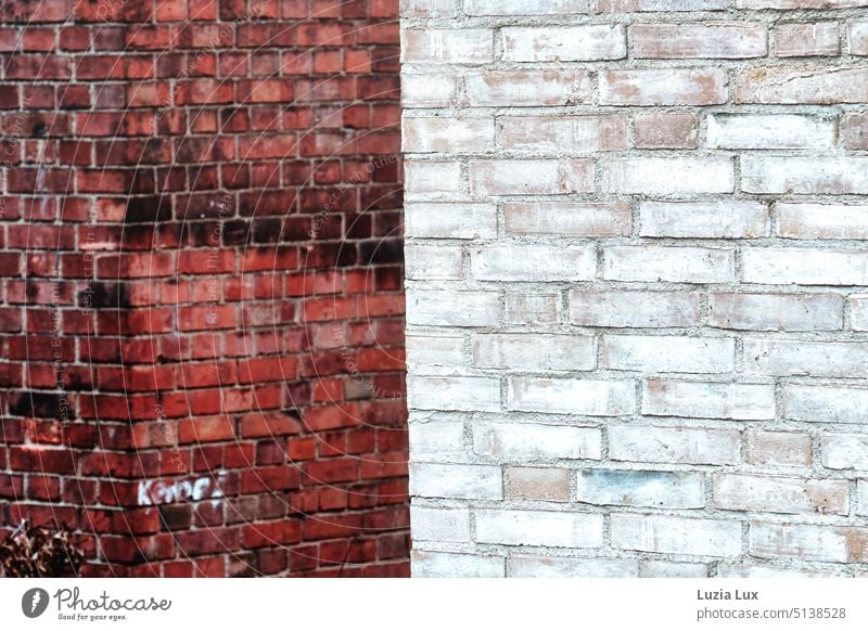 Brick red and white Brick facade Brick wall Structures and shapes Wall (barrier) Facade Red Building White