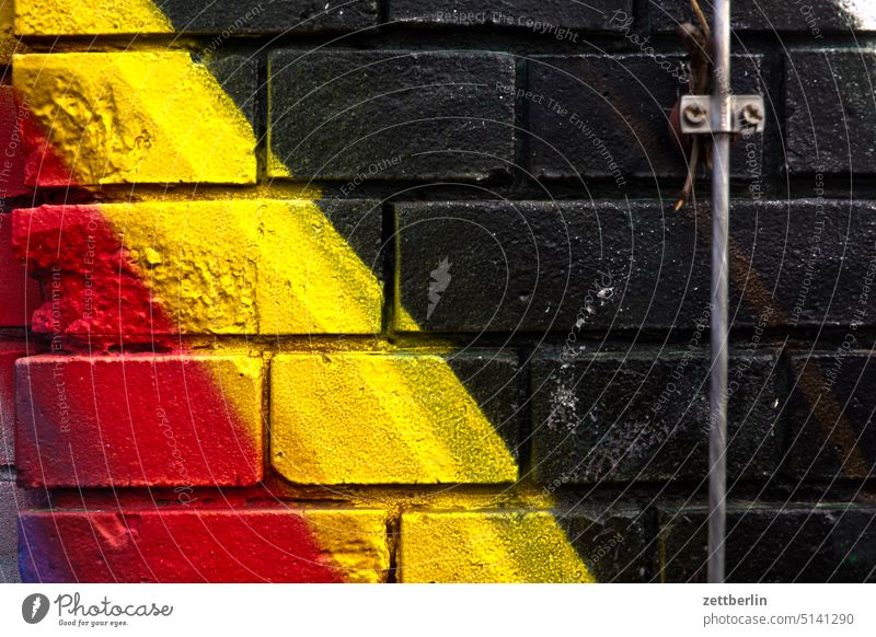 Belgium Abstract Remark Term embassy Colour sprayed graffiti Grafitto illustration Art Wall (barrier) Message message Slogan pavement painting policy