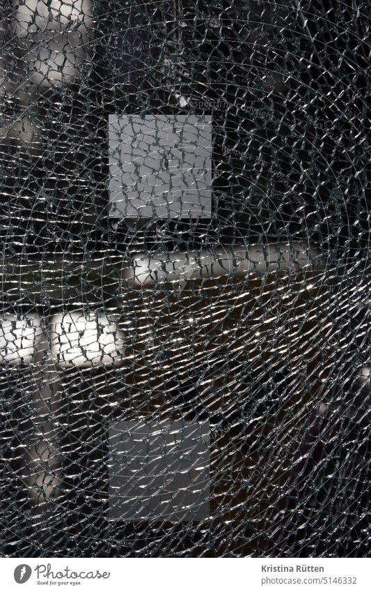 destroyed safety glass Safety glass laminated safety glass Broken cracks Splinter corrupted Slivered jumped laminated glass Pane Glass Phone box Packing film