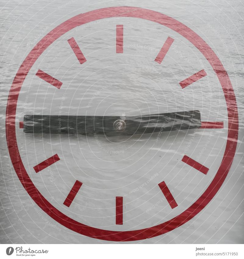 the older the better | time flows for everyone Time Clock Waves River Flow Water Movement pointer Double exposure Transience Ravages of time Change