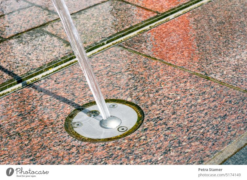 Water feature - No drinking water no drinking water nozzle Paving stone water feature Summer Refreshment Fresh Fluid nobody