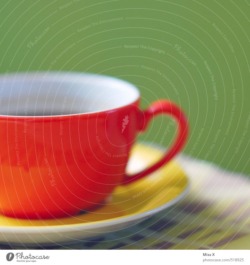 Coffee 10:20 Food Nutrition Breakfast To have a coffee Buffet Brunch Beverage Hot drink Tea Cup Restaurant Multicoloured Red Moody Happiness Colour Saucer Table