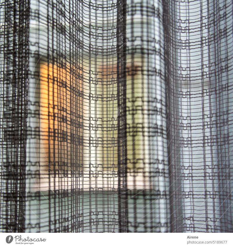more light over there Window Drape Light outlook lit variegated opaque Curtain Closed Opposite Cloth Folds Screening Hang Textiles Wrinkles Lamp Lamplight
