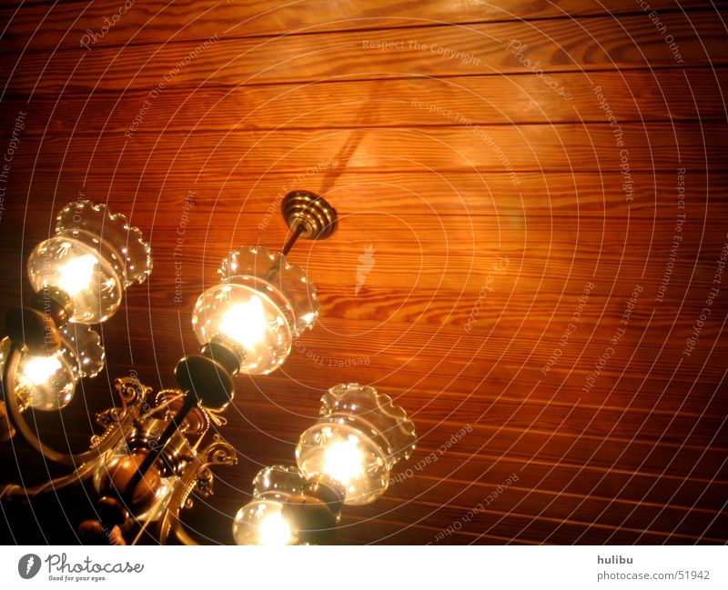 Grandma's Chandelier Light Lamp Wood Wooden ceiling Shadow