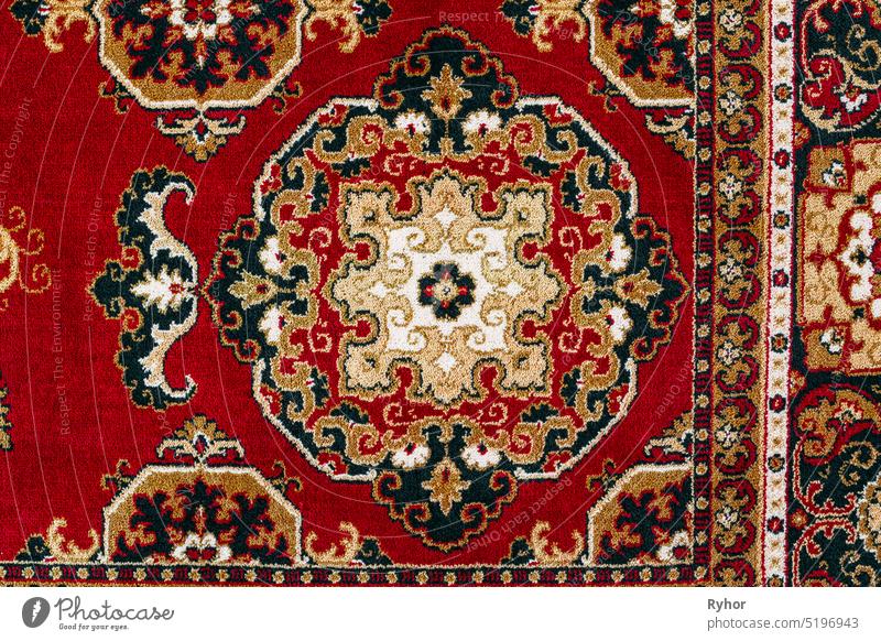 Oriental Persian Carpet Texture Background With East Patterns. oriental EUR ancient backdrop carpet texture cover design eastern ethnic fabric background