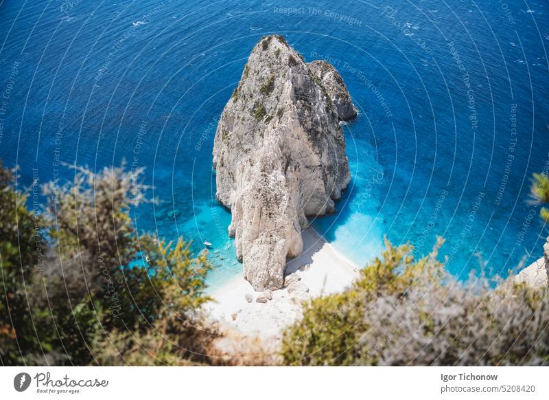 Mizithres cliff rock in Zakynthos Ionian island, Greece zakynthos beautiful keri mizithres cape travel summer landscape sea blue tourism greece holiday