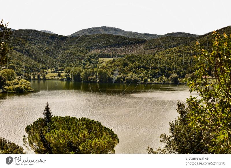 At  the Piediluco lake , Italy italy water landscape nature copy space tourist destination tranquil scene Umbria nobody panorama lakeshore green tourism travel