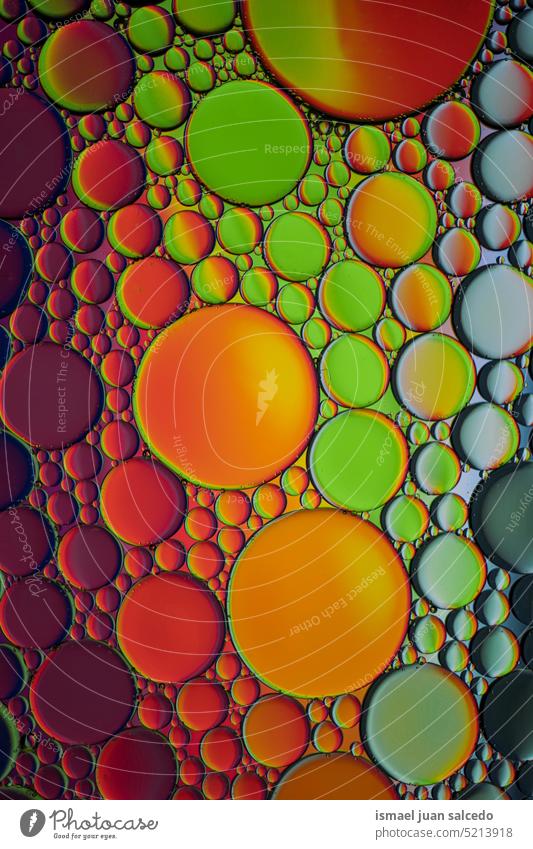 multicolored oil circles on the water, colorful abstract background circles pattern shapes sphere drop drops colors multi colored textured backgrounds