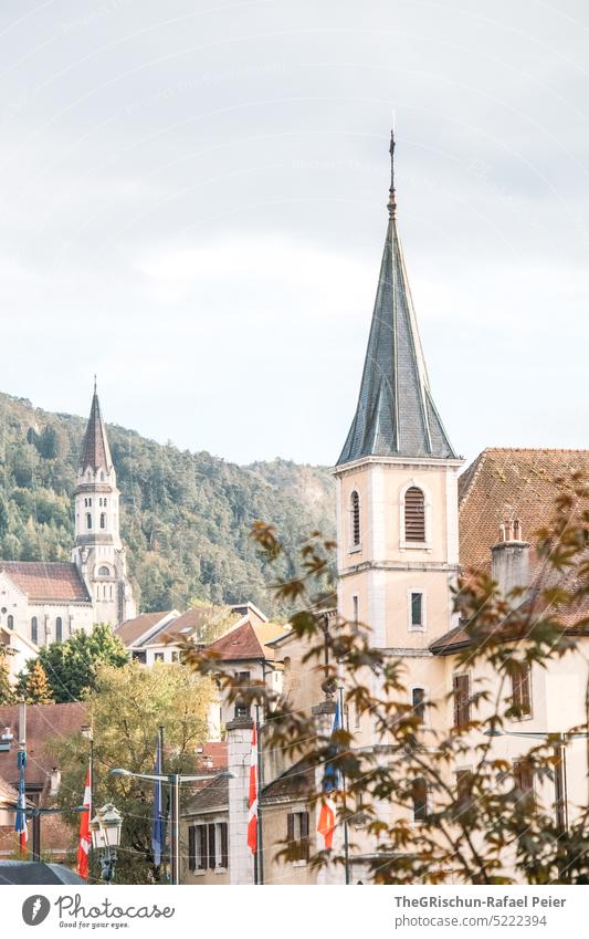 Annecy churches ancient historic old town Old town Architecture Historic Historic Buildings City trip Tourist Attraction Church Exterior shot Manmade structures