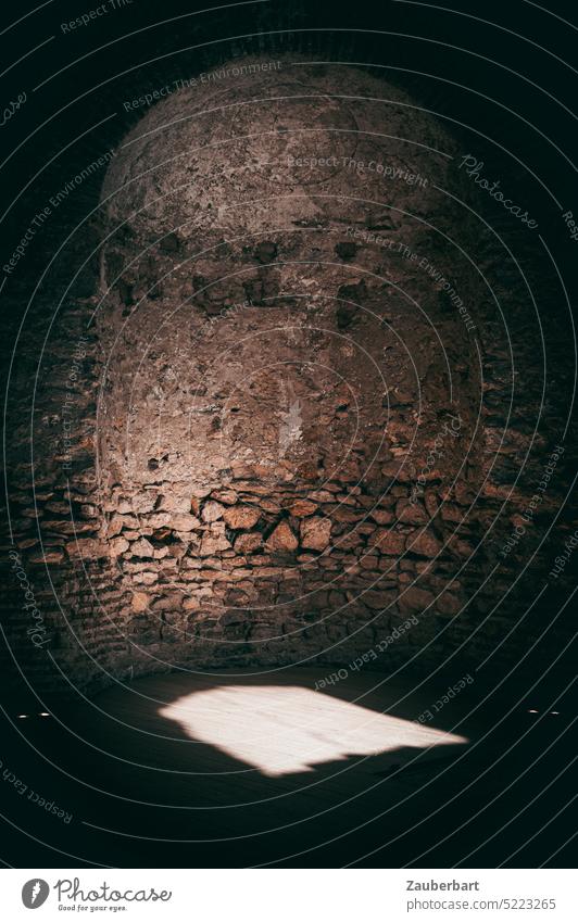 Vaults in an ancient Roman villa, light coming through windows, mysterious atmosphere and riddles of the past. Stone Light Window Sun Rome mystery Puzzle Past