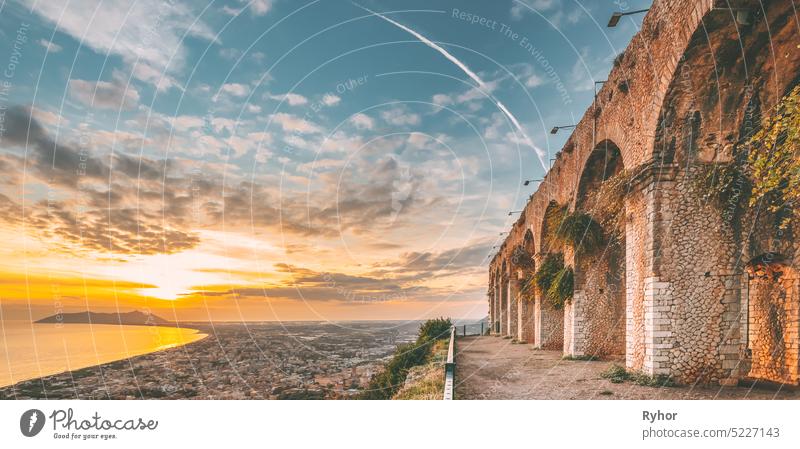 Terracina, Italy. Remains Of Temple Of Jupiter Anxur heritage province of Latina travel temple church famous archangel sunset italy architecture roman Province