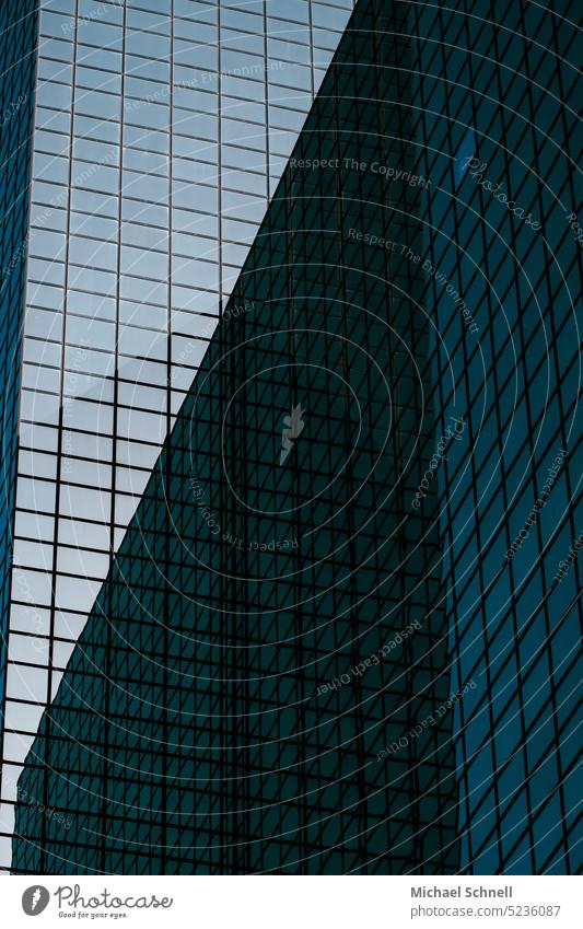 Rotterdam skyscrapers High-rise High-rise facade through glass Glas facade Architecture Glass Facade Modern Window Modern architecture Office building Building